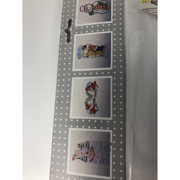 Winter Skater Christmas Cut Outs Set 6 13-16" Birthday Party Classroom Decor Vtg - Picture 5 of 9